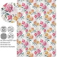 thumbnail image 2 of SASTYBALE Shower Curtain, Spring Floral Shower Curtains 72 x 84 Inch with 12 Hooks, Weighted Hem Bath Curtains, Waterproof Shower Curtain Liner for Bathroom Bathtub Decor, Rose, 2 of 7