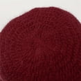 thumbnail image 4 of Prolriy Winter Hats for Women Winter Warm Knitted Plain Dyed Colorful Hat Letter Charm Custom Knit Hat for Women, Womens Hats Watermelon Red, 4 of 9