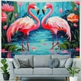 thumbnail image 4 of Orinice Flamingo Tapestry Bedroom Kids Cute Pink Animal Wall Tapestry,, 4 of 6