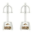 thumbnail image 4 of Clara Pucci 0.5Ct Champagne Princess Cut VVS1 Screw Back Stud 14k Solid hypoallergenic Gold Designer Earrings For April, 4 of 7