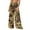 #0210-Khaki, variant on Ailaofu Women Sheer Mesh Pants See Through Bikini Bottom Swimsuit Cover up Wide Leg Beach Pants