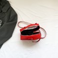thumbnail image 2 of Bolso cruzado para mujer con forma de ataúd, bolso de mano de PVC PU para viajes de oficina (rojo), 2 of 6