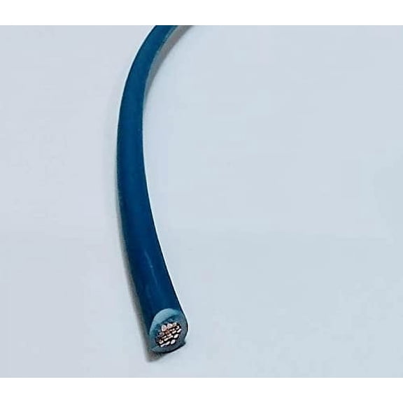 AC/DC Wire And Supply 10 AWG Automotive High Temp GXL Wire Stranded Copper Wire 10 Colors Made in USA, Pick Your Size and Color (50 FT, Blue)