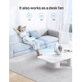thumbnail image 6 of Dreo Fan for Bedroom, 12 Inches, 70ft Powerful Airflow, 28db Quiet Table Air Circulator Fans for Whole Room, 120° Adjustable Tilt, 3 Speeds, Desktop Fan for Home, Office, Kitchen, 6 of 7