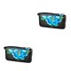 thumbnail image 4 of Sonducket Monedero de cuero con cremallera para mujer, Clip elegante para fotos, billetera con bolsillo para tarjetas, regalo de cumpleaños con Azul Tipo 2 2piezas, 4 of 6