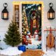 thumbnail image 1 of 35 X 72 Inch Christmas Door Cover Christmas Door Curtain Christmas Day Door And Wall Decoration Festival Party Decoration, 1 of 6
