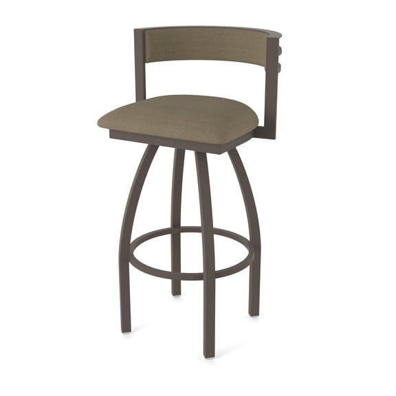 861 Artemis 30" Swivel Bar Stool with Bronze Finish and Graph Cork Seat and Back
