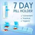 thumbnail image 4 of 20 oz Water Bottle with Built-In Pill Box, Daily Pill Organizer - 7 Day Pill Holder, Easy-to-Clean Travel Pill Container, Slide-Out Design, Efficient Pill Organizer for Everyday Use, 4 of 7