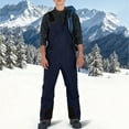 thumbnail image 5 of FAVIPT Snow Overalls for Men Waterproof Baggy Outdoor Snowboard Pants Winter Casual Warm Snow Overalls Windproof Insulated Ski Bibs 2025 Navy,M, 5 of 8