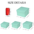 thumbnail image 6 of Square Gift Boxes with Lids Set of 4 Blue Gift Box Nesting Gift Boxes for Presents Birthday Wedding Valentines Christmas Party Favor Boxes, 6 of 7