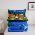 thumbnail image 5 of Catabedysis Night Camping Full Size Comforter Sets,Campfire Camper Print Bedding Comforter Set For Boys,Multicolor,Navy Blue Reversible,3pcs,1 Comforter and 2 Pillowcases, 5 of 7