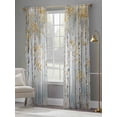 thumbnail image 4 of Yellow Grey Forest Sheer Curtains 96 Inch Length 2 Panels Set for Living Room/Bedroom, Grey Modern Art Oil Painting Semi Curtain Sheers Drapes Rod Pocket Curtains Window Treatment Set 52''x96''x2, 4 of 7