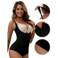 thumbnail image 3 of Unique Bargains Front Zipper Tummy Control Full Bodyshaper Black XL, 3 of 6
