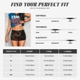 thumbnail image 3 of KLL Elegant Rose Skull Pattern Workout Shorts for Women Scrunch Short Gym Yoga Running Sport Active Exercise Fitness Shorts, 3 of 5