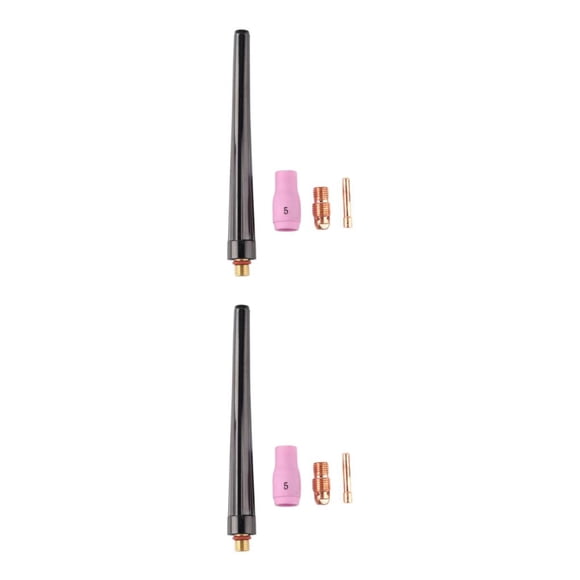 Scienceny 4Pcs TIG Welding Torch Accessories Collet Nozzle for WP 17 18 26 Series Tool Tipo 1 2piezas