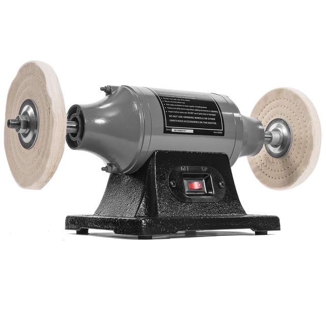 XtremepowerUS 6-Inch Electric Polisher Benchtop Buffer Grinder Motor Polishing Grinder Machine Dual Buffer