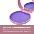 thumbnail image 2 of Retainer Case,Aligner Case with Mirror,Round Retainer Holder with Aligner Remover Tool, Chew & Brush,Rope Bag Sets (Pink Outside Purple Inside), 2 of 6