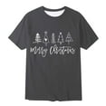 thumbnail image 4 of Men's Christmas Short Sleeve Tee Crewneck T Shirt Dark Gray 3XL, 4 of 4