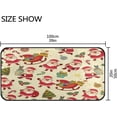 thumbnail image 3 of SKYSONIC Kitchen Rugs,Cute and Funny Santa Claus Non Slip Washable Cushioned Carpets Polyester AntiFatigue Comfort Porch Floor Mat Doormat Christmas Decoration 39×20 in, 3 of 7