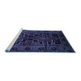 thumbnail image 2 of Ahgly Company Machine Washable Indoor Rectangle Persian Blue Traditional Area Rugs, 5' x 7', 2 of 4