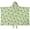 Cow and Heart Green Pattern, variant on Cow and Heart Green Pattern Hooded Bath Towel Wrap for Teens Ages 3 To 12, Soft Lightweight Quick Dry Microfiber Bath Beach Pool, 60"x35"