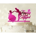 thumbnail image 1 of "Finally Got Engaged Couple Cake Topper Wedding Cake Topper Color Option Available 6""-8"" Inches Wide", 1 of 1