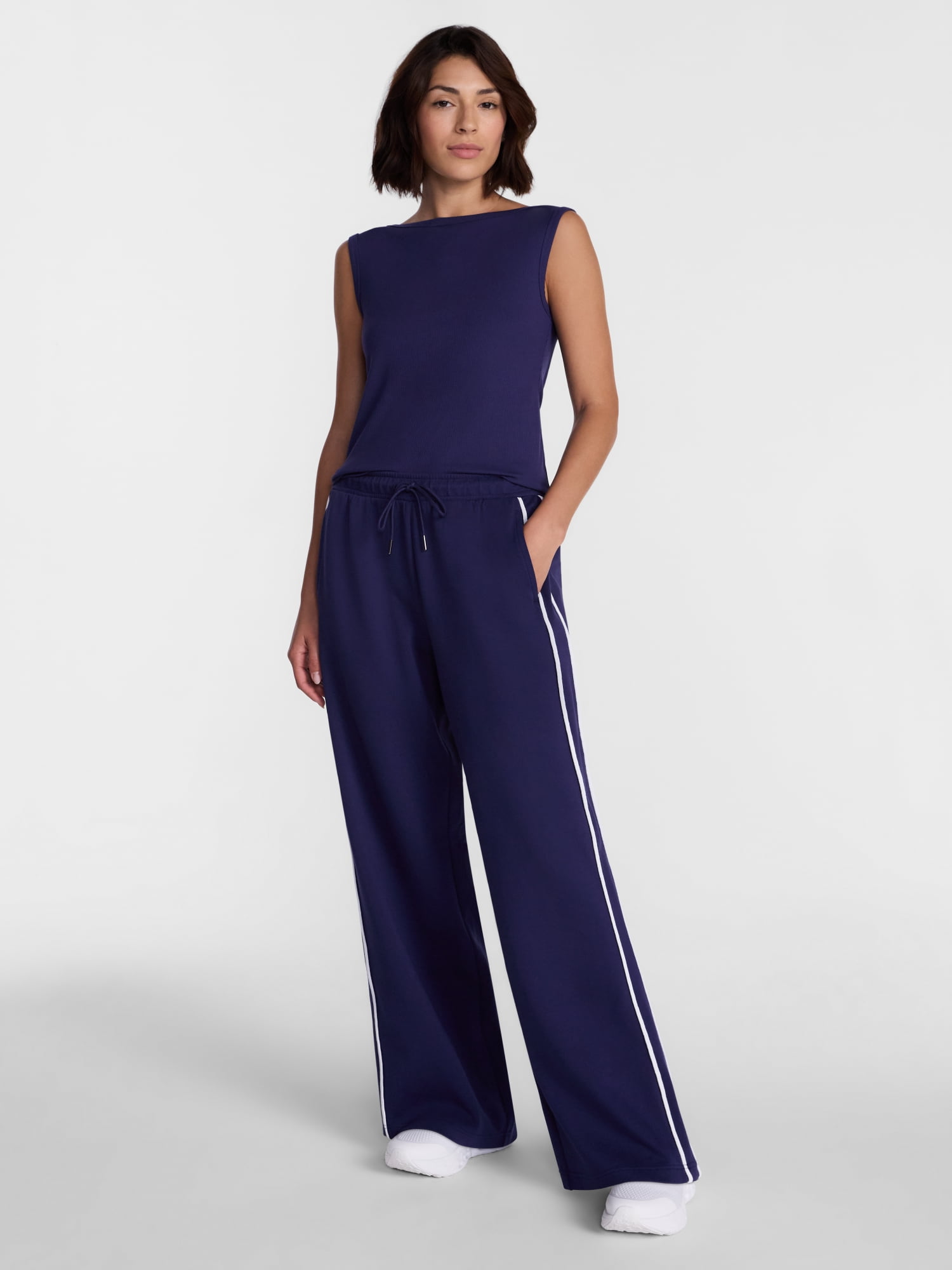 Avia Women's Pique Knit Track Pants, 31" Inseam, Sizes XS-XXXL
