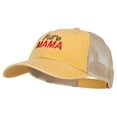 thumbnail image 2 of Fur Mama Embroidered Washed Twill Trucker Cap - Mango Tan OSFM, 2 of 5