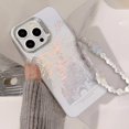 thumbnail image 4 of Pink Glitter Castle Phone Case with Lanyard for iPhone 15 14 13 12 Pro Max Plus Princess Fairytale Phone Case Cover blue with strap For iPhone 15 Plus, 4 of 6