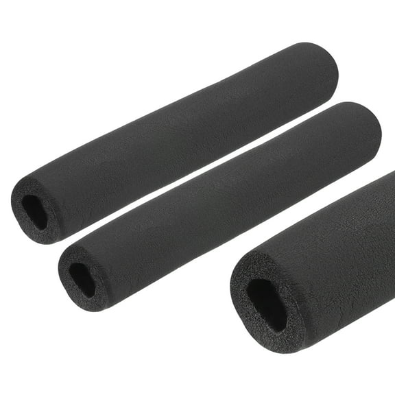 2pcs 10" Pipe Insulation Tube Outside Pipe Lagging 19mm(3/4") ID 37mm OD Foam Tubing Black