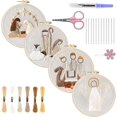 thumbnail image 1 of Kit de bordado navideño xinyu para principiantes 4 piezas, 1 of 7
