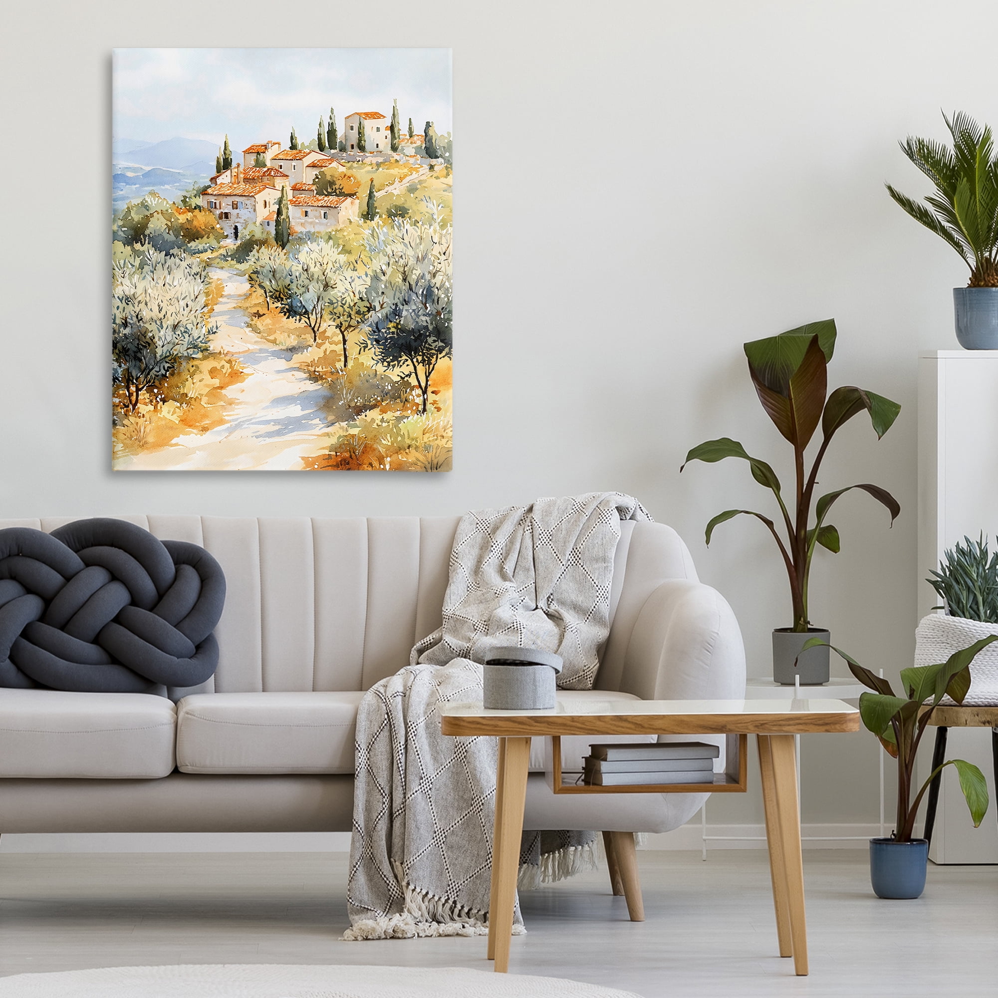 Stupell Industries Tuscan Hilltop Village View Canvas Wall Art, design by LSR Design Studio