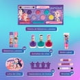 thumbnail image 4 of Maquillaje para Niñas de Las Guerreras KPOP, Maletín de Metal con Esmaltes, Brillo Labial, Bálsamos, Paleta, Separadores, Lima y Pinceles, Set de Cosméticos Infantiles, 4 of 7