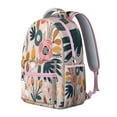 thumbnail image 2 of Summer Tropical Floral Backpack - Lightweight Durable Bookbag for Commuters, 2 of 6