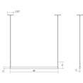 thumbnail image 2 of Sonneman 2818.16-3 Thin-Line 36" Wide Two Sided Integrated Led Suspension Linear Pendant -, 2 of 2