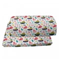 thumbnail image 4 of Octopus Foot Rest, Summer Style Pattern with Steamboat Octopus Anchor Sea Starfish Seashells, Non-Slip Backing Adjustable Ergonomic Memory Foam Leg Support for Office, Multicolor, by Ambesonne, 4 of 5