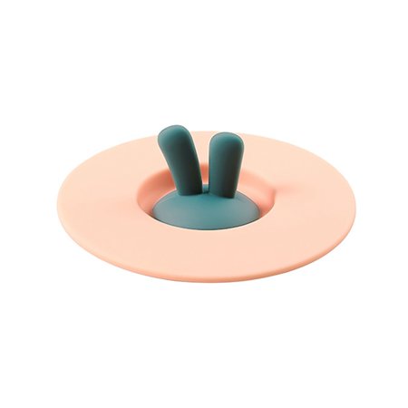 

Cute Silicone Cup Lid Leak-proof Dust-proof Water Cup Sealed Bowl Fresh-keeping Lid Kitchen Supplies Pink