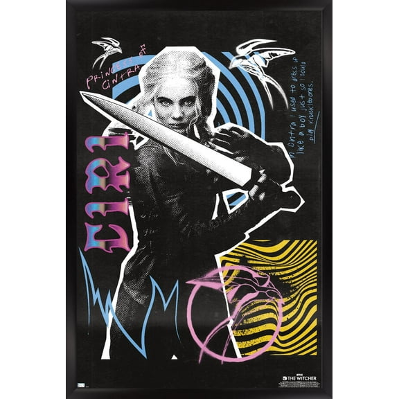 Netflix The Witcher: Season 3 - Ciri Wall Poster, 14.725" x 22.375" Framed