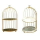 thumbnail image 1 of 2x Hierro Pájaro Jaula Escritorio Organizador de Escritorio Cosméticos Maquillaje Cruet Rack 2 Niveles, 1 of 9