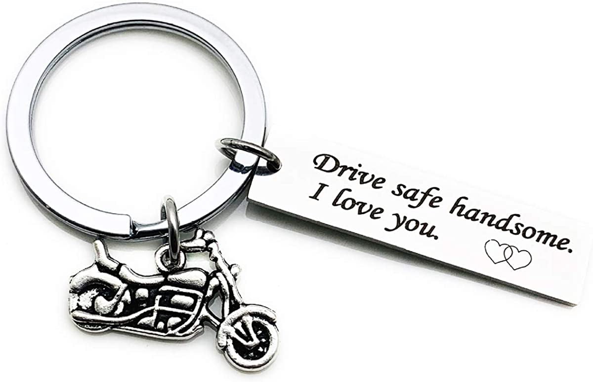 Details about   Drive Safe Handsome I Love You Keychain For Husband Dad Father Boyfriend Gift 