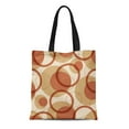 thumbnail image 1 of JSDART Toile Cabas Coloré Funky Rétro Cercles Intérieur Abstrait Beauté Élégance Géométrique Réutilisable Épaule Épicerie Sacs à Main, 1 of 1