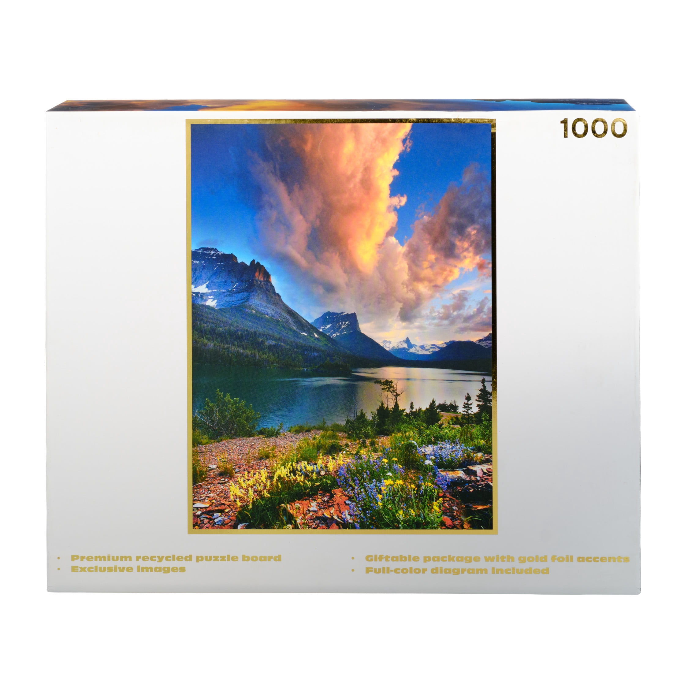 Buffalo Games 1000-Piece Gold Glacier National Park Jigsaw Puzzle
