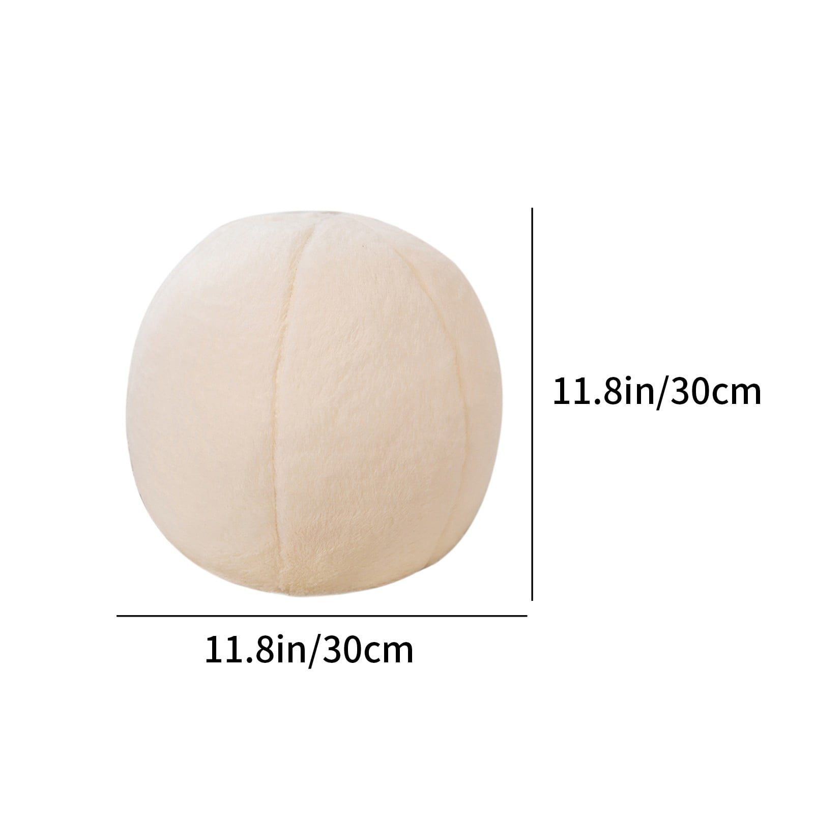 Ball Pillow, Soft Round Throw Pillows, Sphere Shaped Pillow Round Decorative Pillow, 11.8 Inch Round Plush Pillow Cushion for Couch, Sofa, Bedroom