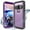 Purple, variant on Galaxy S9 Waterproof Case (Not Fit S9+), Shockproof Built-in Screen Protector Case Full-Body Rugged Resistant Protective Hard Cover For Samsung Galaxy S9, Black