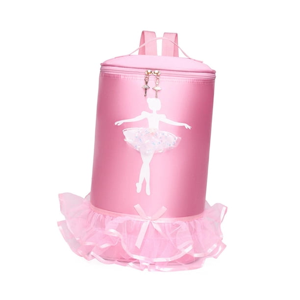 Bolsa de baile de ballet Mochila de ballet con tutú de princesa rosa para niñas para clases de ballet , Grande A