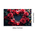 thumbnail image 3 of Heart Balloons Backdrop Background Wall Banner Valentines Day Party Decorations Romantic Celebration Event Decor Wedding Photography Prop, 3 of 4