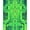 Green, Pattern 1, variant on ODIKA 8'x10' Machine Washable Non-Slip Area Rug, Retrofuture Citadel Inscribed High Traffic Rug, Gray, 191376