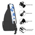 thumbnail image 5 of ZICANCN Crossbody Sling Bags for Women Men,Blue Flower and Bird Pattern Casual Shoulder Backpacks for Hiking Daypacks, 5 of 9