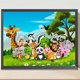 thumbnail image 1 of Cuadros Decorativos 5D bricolaje taladro redondo completo diamante pintura Animal Kit decoración del hogar arte artesanía Wdftyju de costura negro 4 estilos, 1 of 7