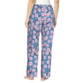 thumbnail image 2 of Bixox Women's Orchids Flowers Patterned Pajama Pants Loungewear, 2 of 5